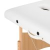 Stół składany do masażu drewniany Balance Lux 2 segmentowy 190x70 biały